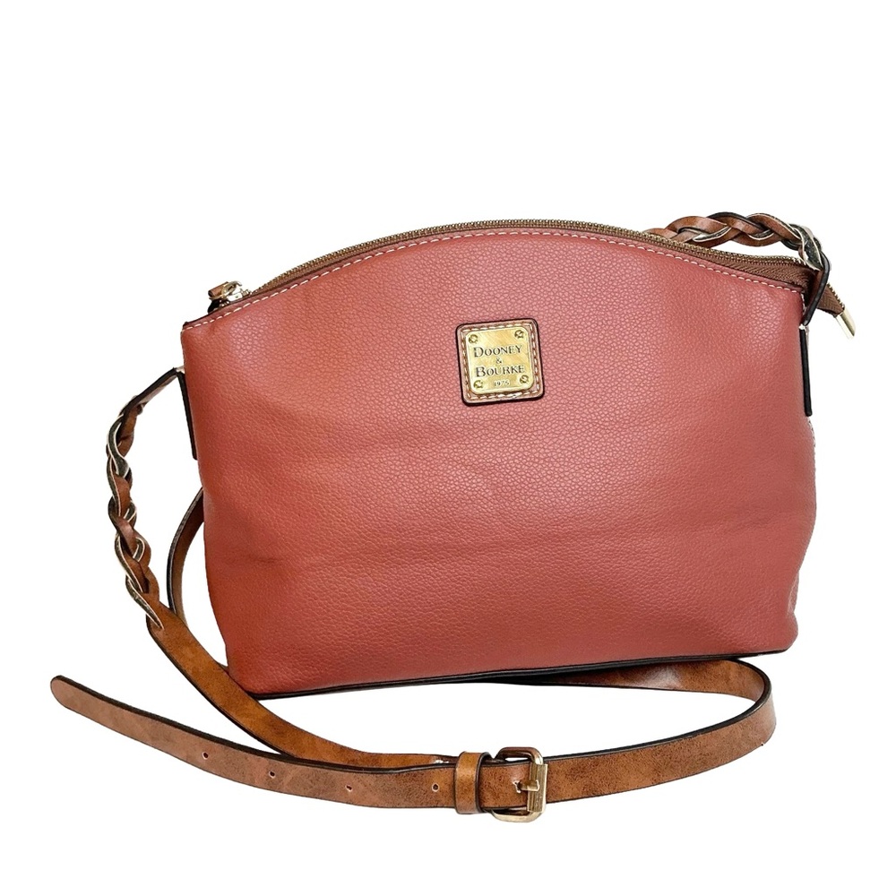 Dooney & Bourke Pebble Leather Crossbody Bag – Terra Cotta